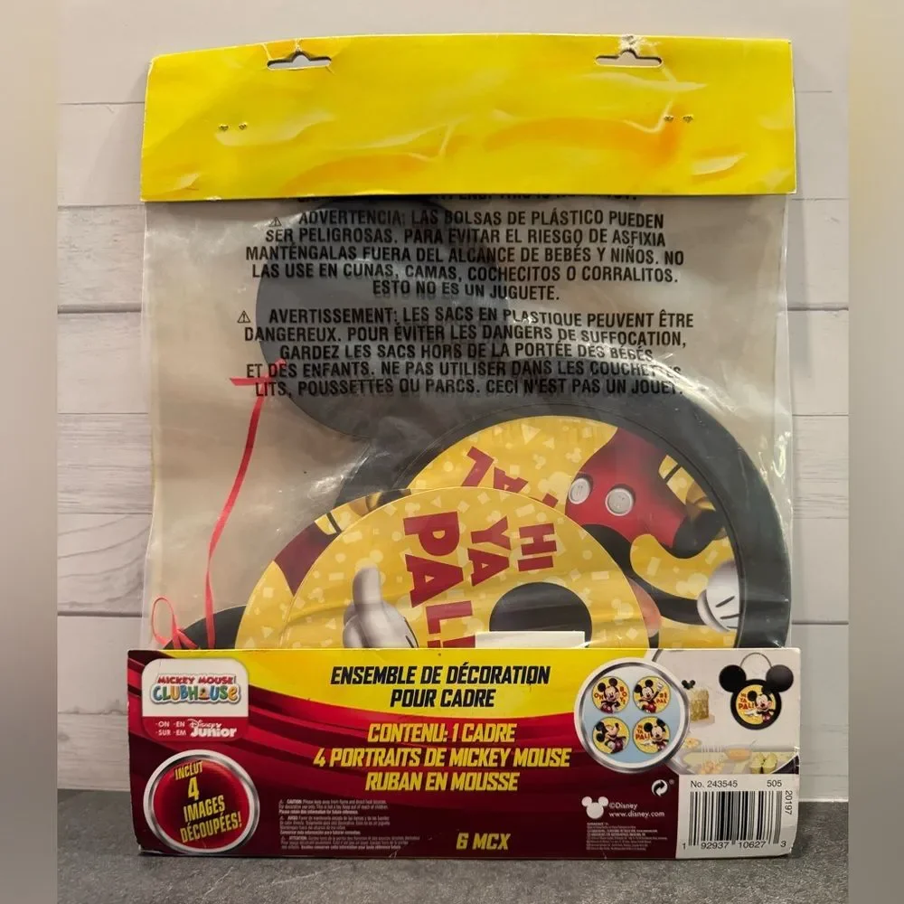 Disney Junior Mickey Mouse Party Frame Decorating Kit NEW